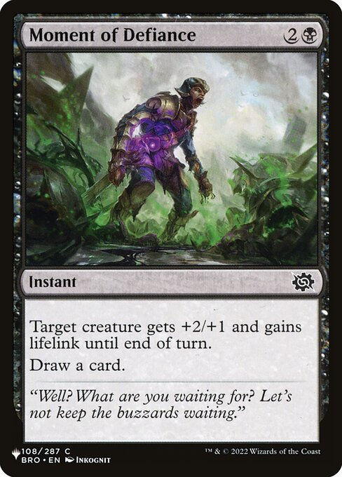 Moment of Defiance (PLST) (BRO-108)