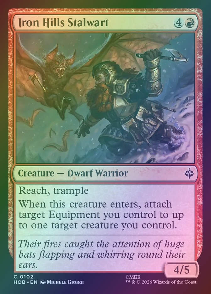 Iron Hills Stalwart (HOB) (102) / Foil