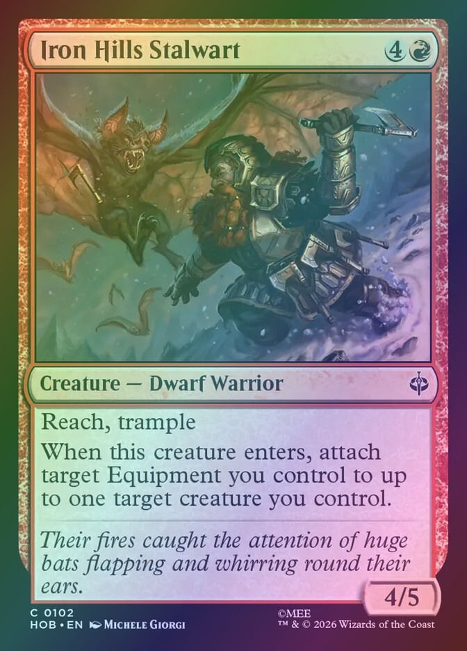 Iron Hills Stalwart (HOB) (102) / Foil