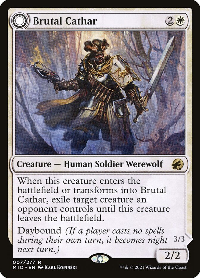 Brutal Cathar // Moonrage Brute (MID) (7) — cara 1 de 2