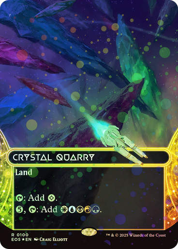 Crystal Quarry (EOS) (100) / Borderless Galaxy Foil