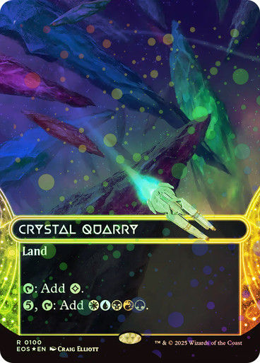 Crystal Quarry (EOS) (100) / Borderless Galaxy Foil