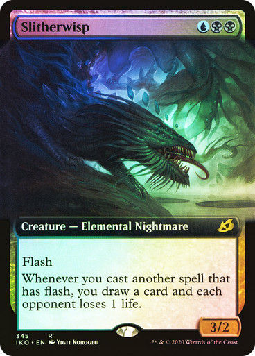 Slitherwisp (IKO) (345) / Extended Art / Foil