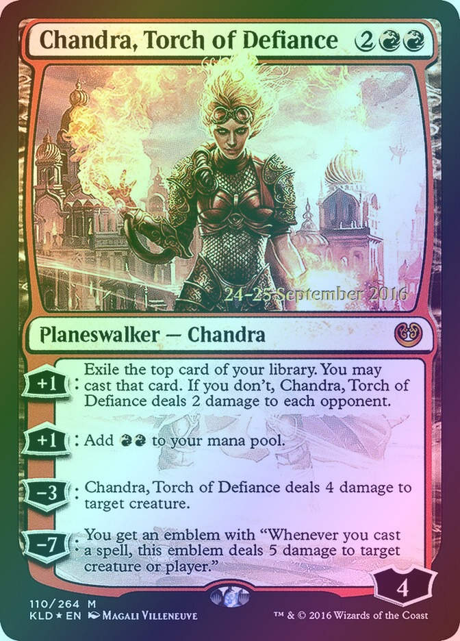 Chandra, Torch of Defiance (PKLD) (110s) / Foil