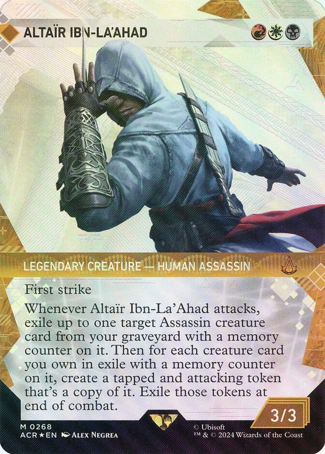 Altaïr Ibn-La'Ahad (ACR) (268) / Borderless / Showcase / Textured Foil