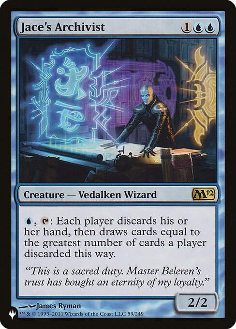 Jace's Archivist (PLST) (M12-59)