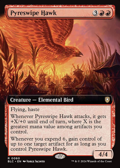 Pyreswipe Hawk (blc) (60) / Extended Art