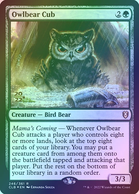owlbear mtg card Magic The Gathering - Adventures in the Forgotten Realms - draw a card owl bear Scryfall Magic: