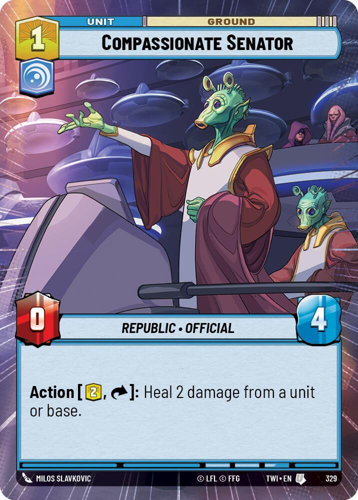 Compassionate Senator (Hyperspace) (TWI) (329) / Foil