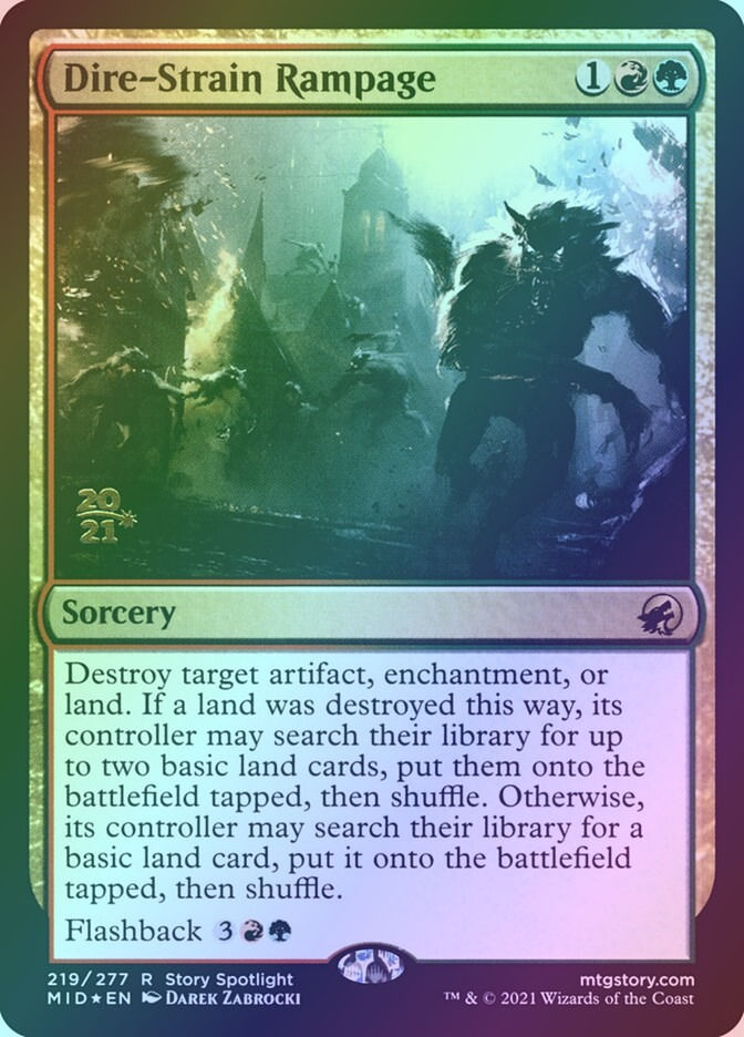 Dire-Strain Rampage (PMID) (219s) / Foil