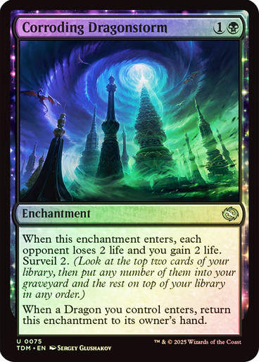 Corroding Dragonstorm (TDM) (75) / Foil