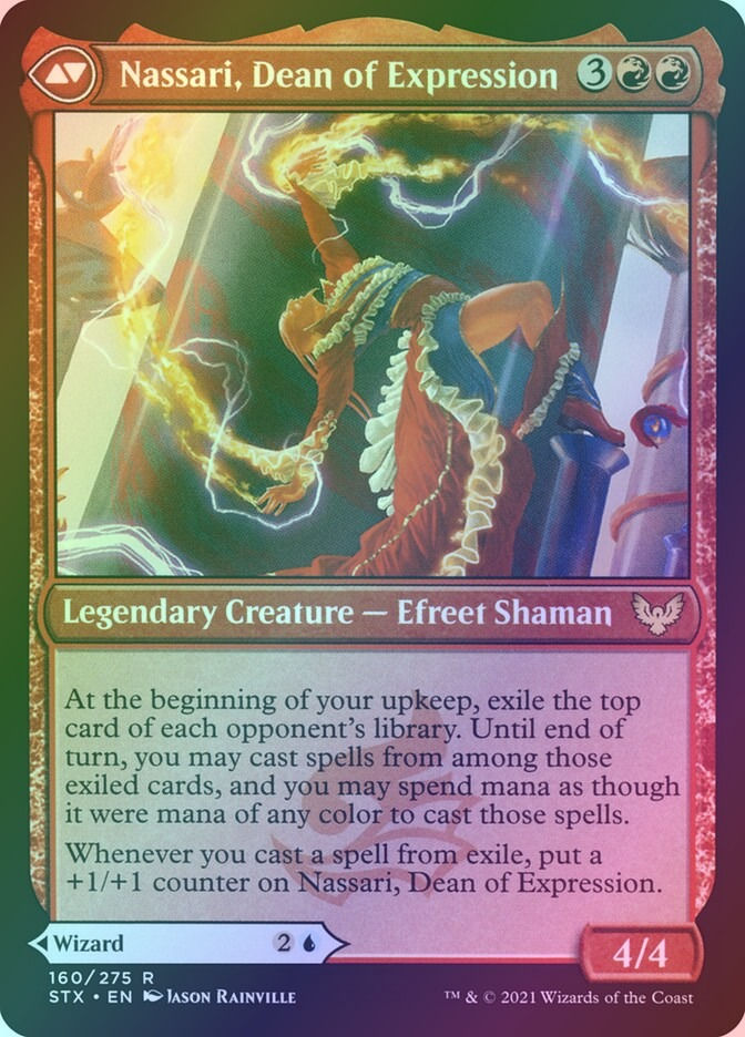 Uvilda, Dean of Perfection // Nassari, Dean of Expression (STX) (160) / Foil — cara 2 de 2