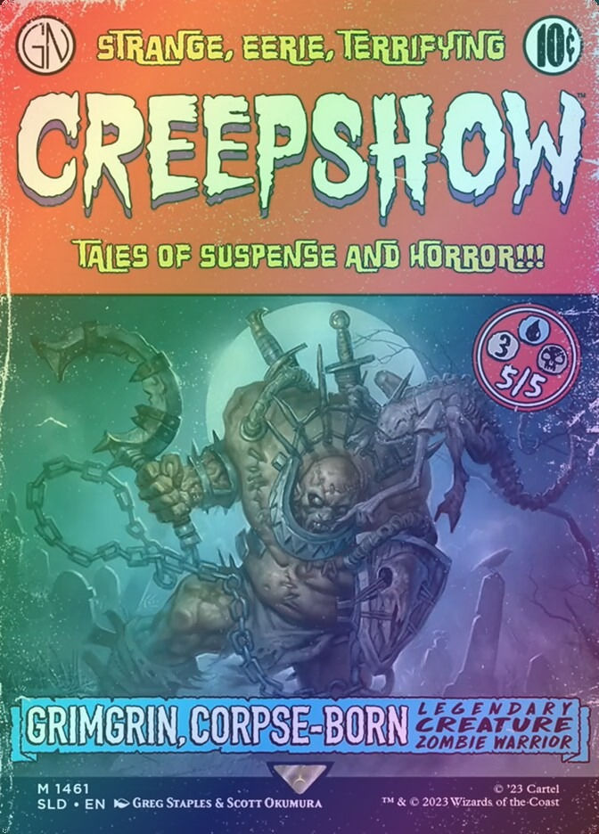 Grimgrin, Corpse-Born // Grimgrin, Corpse-Born (SLD) (1461) / Borderless / Foil — cara 1 de 2