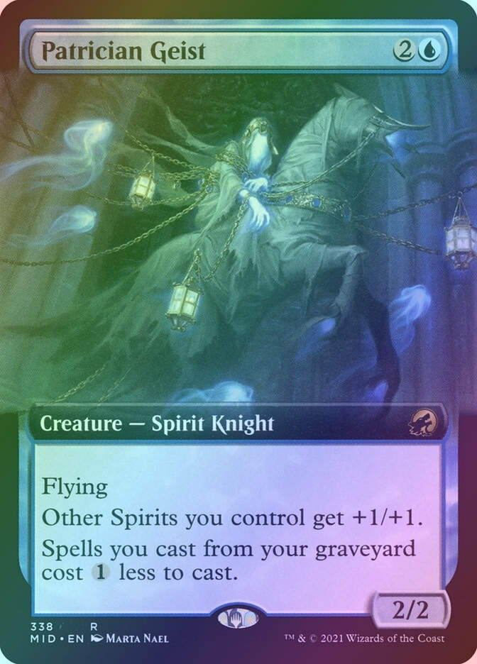 Patrician Geist (MID) (338) / Extended Art / Foil