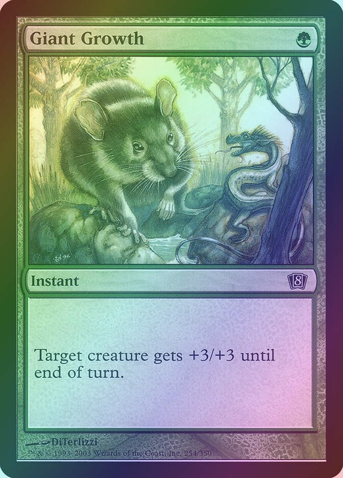 Giant Growth (8ED) (254★) / Foil