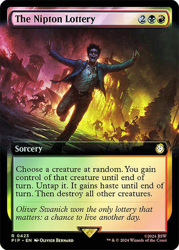 The Nipton Lottery (pip) (423) / Extended Art Foil