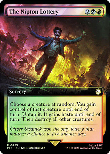 The Nipton Lottery (pip) (423) / Extended Art Foil