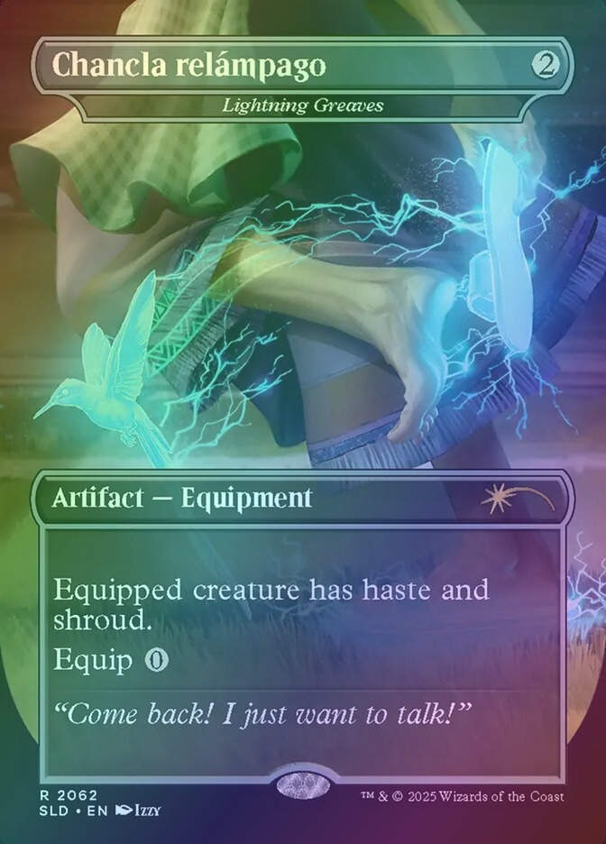 Lightning Greaves (SLD) (2062) / Borderless / Foil