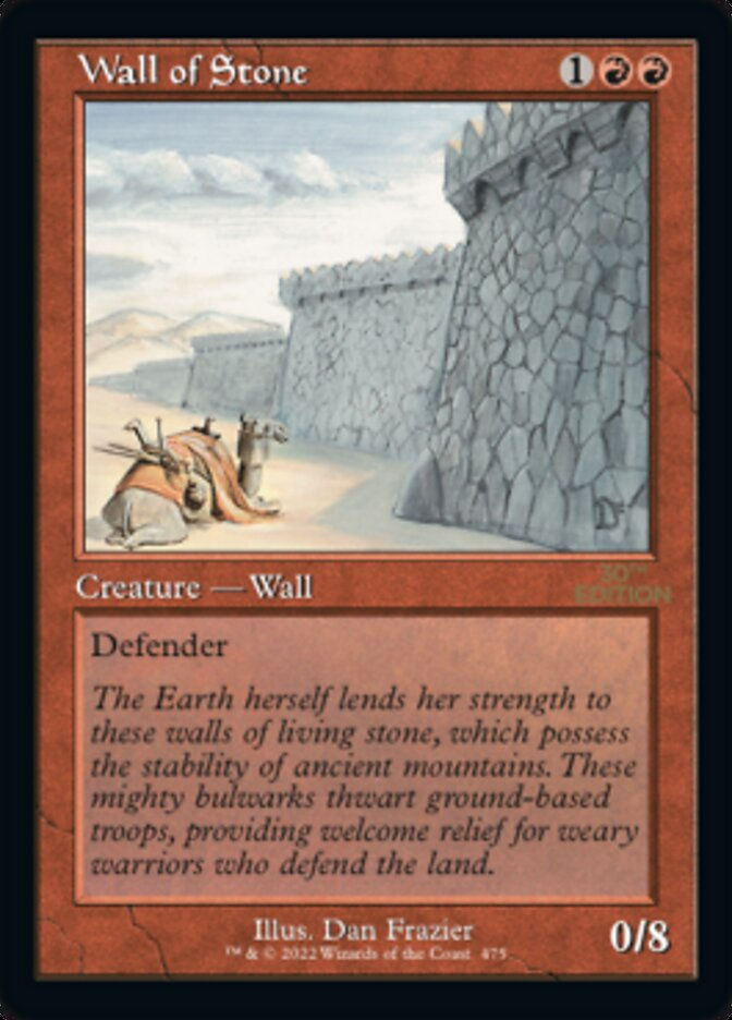 Wall of Stone (30a) / Retro Frame