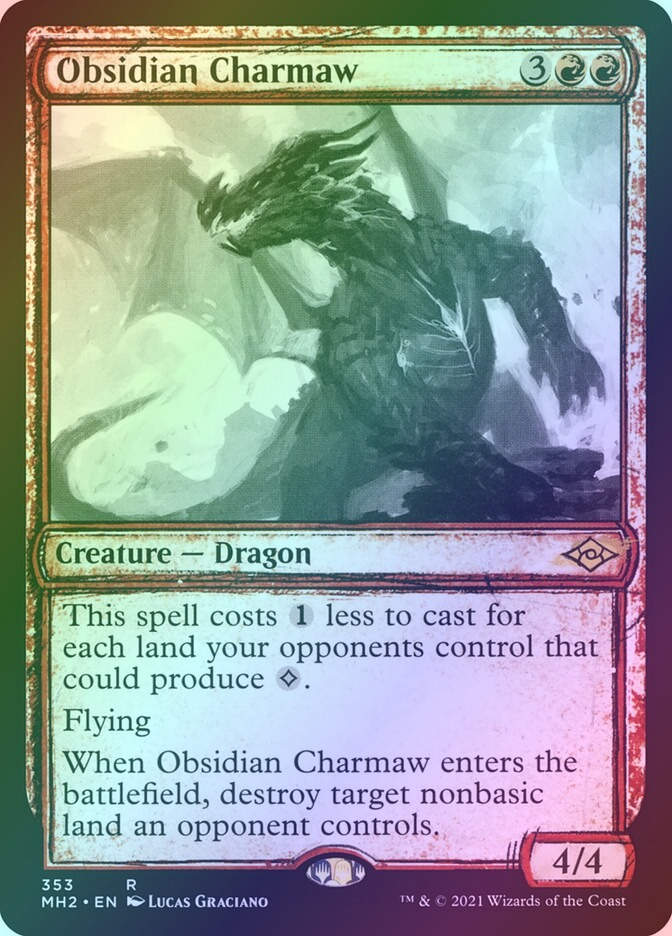 Obsidian Charmaw (MH2) (353) / Showcase / Foil