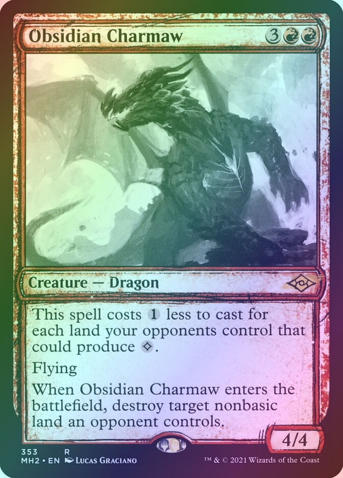Obsidian Charmaw (MH2) (353) / Showcase / Foil