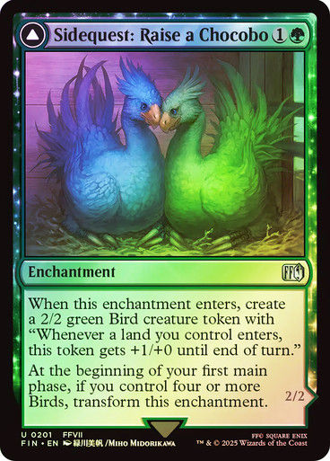 Sidequest: Raise a Chocobo // Black Chocobo (FIN) (201) / Foil