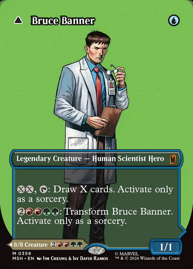 Bruce Banner // The Incredible Hulk (MSH) (359) / Borderless — cara 1 de 2