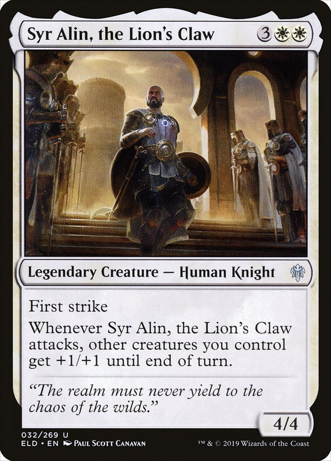 Syr Alin, the Lion's Claw (ELD) (32)