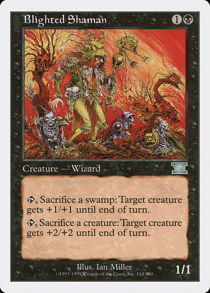 Blighted Shaman (6ED) (114)