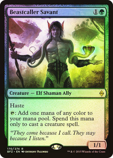 Beastcaller Savant (BFZ) (170) / Foil