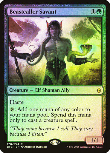 Beastcaller Savant (BFZ) (170) / Foil