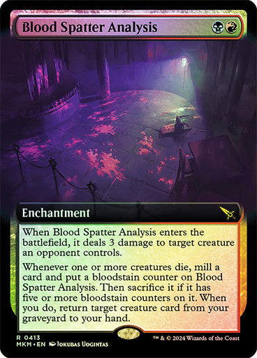 Blood Spatter Analysis (mkm) (413) / Extended Art Foil