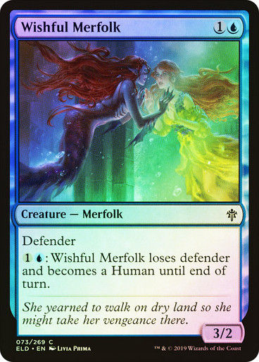 Wishful Merfolk (ELD) (73) / Foil