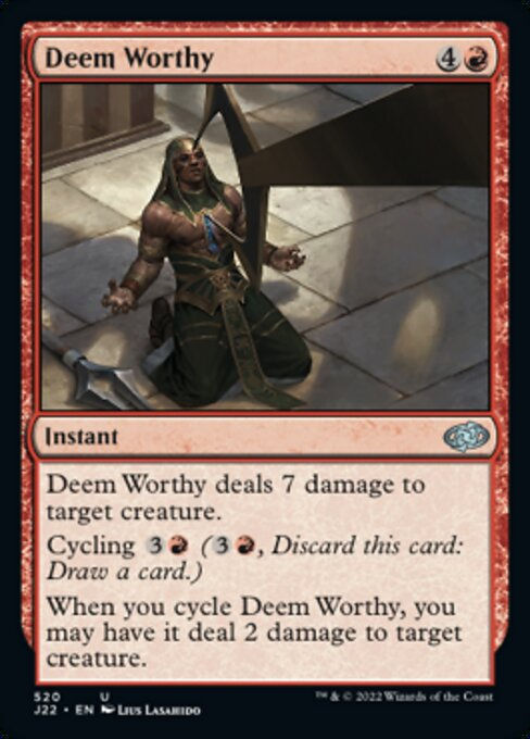 Deem Worthy (J22))