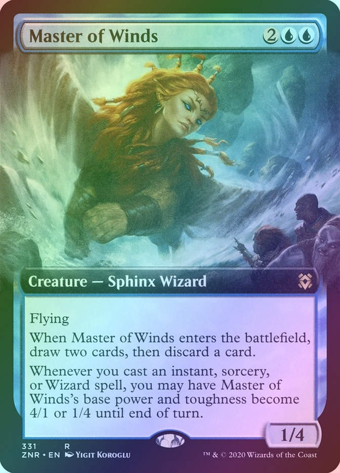 Master of Winds (ZNR) (331) / Extended Art / Foil