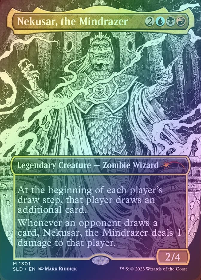 Nekusar, the Mindrazer (SLD) (1301) / Borderless / Foil