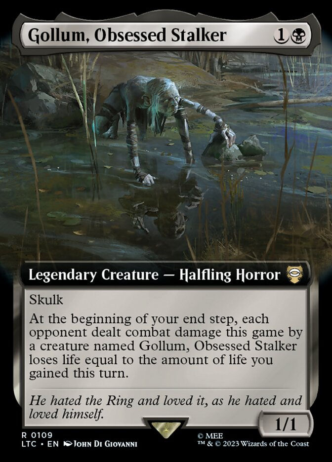 Gollum, Obsessed Stalker (LTC) (109) / Extended Art