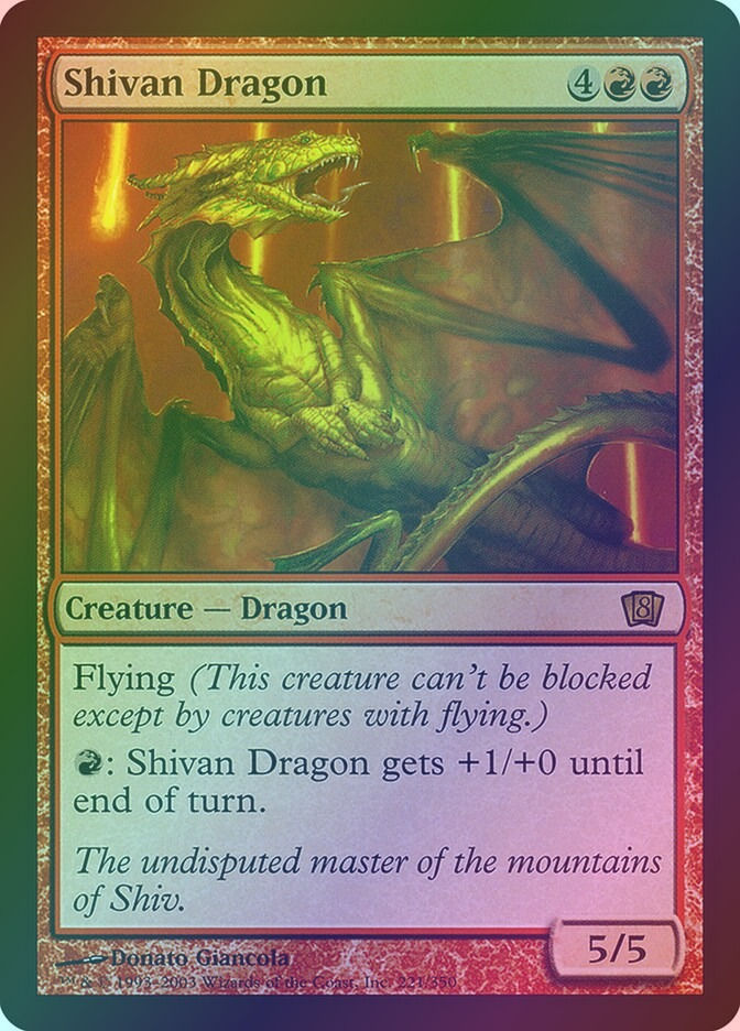 Shivan Dragon (8ED) (221★) / Foil