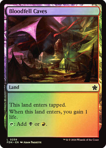 Bloodfell Caves (FDN) (259) / Foil