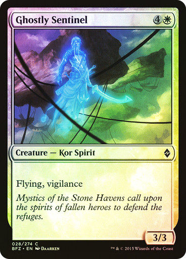 Ghostly Sentinel (BFZ) (28) / Foil