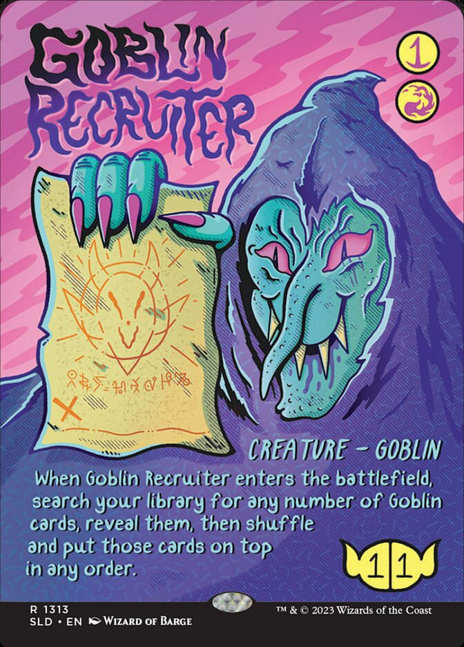 Goblin Recruiter (SLD) (1313) / Borderless