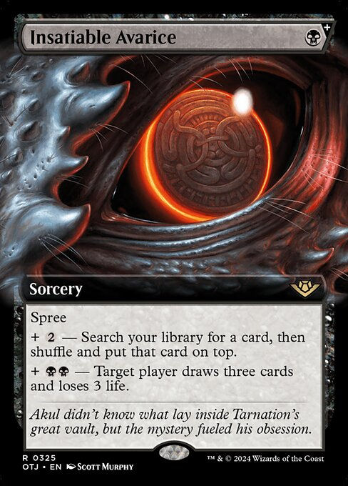 Insatiable Avarice (otj) (325) / Extended Art