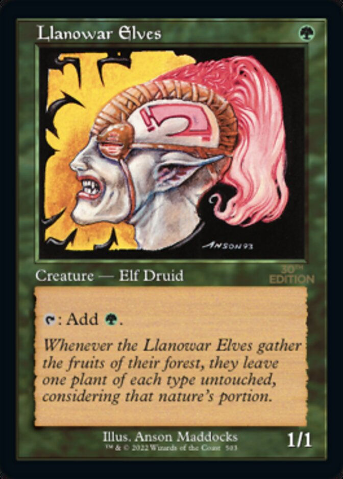 Llanowar Elves (30a) / Retro Frame