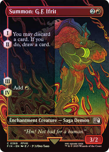 Summon: G.F. Ifrit (FIN) (369) / Borderless / Foil