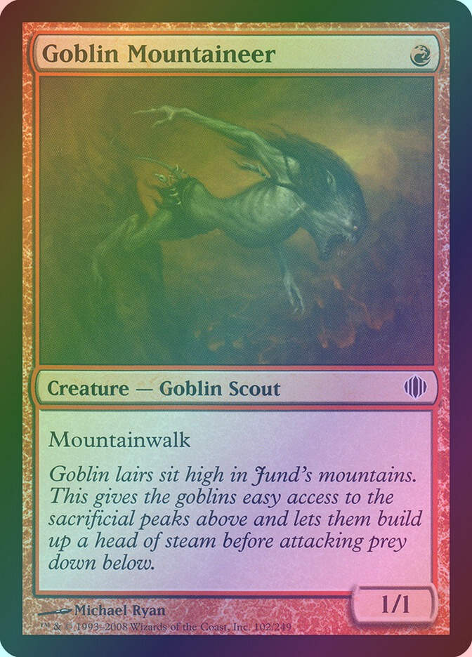 Goblin Mountaineer (ALA) (102) / Foil