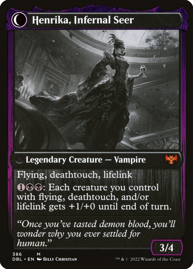 Henrika Domnathi // Henrika, Infernal Seer (DBL) (386) — cara 2 de 2