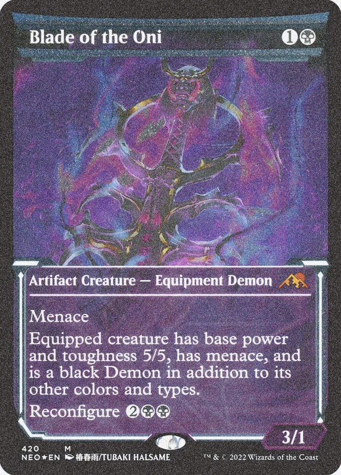 Blade of the Oni (NEO) (420) / Showcase / Foil Etched