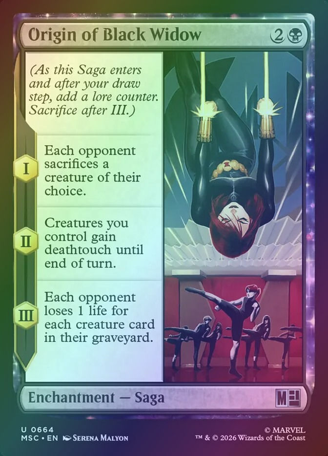 Origin of Black Widow (MSC) (664) / Foil