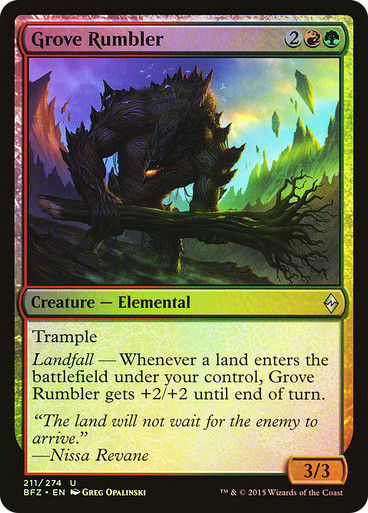 Grove Rumbler (BFZ) (211) / Foil