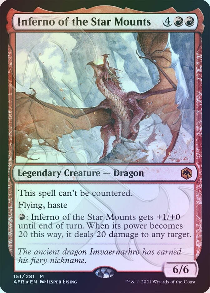 Inferno of the Star Mounts (PAFR) (151a) / Embossed Foil
